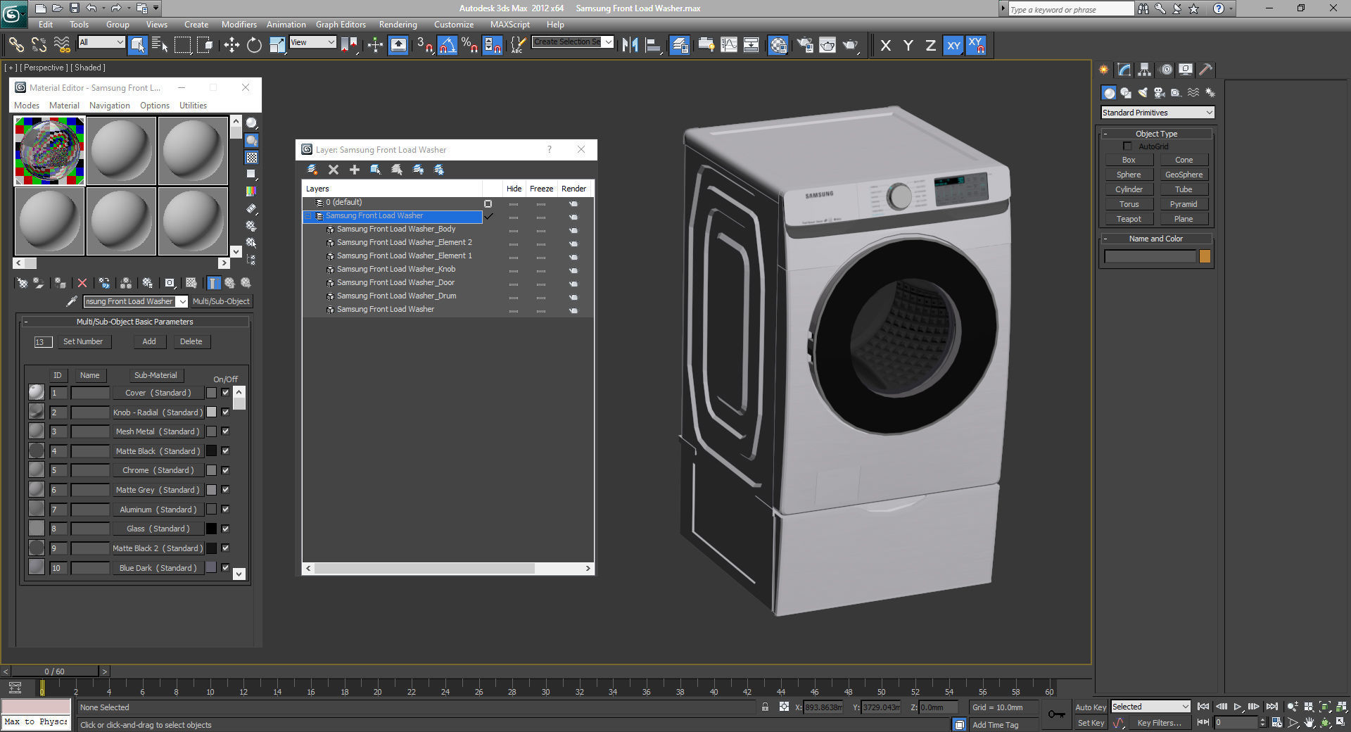 Samsung WF6300 Smart Front Load Washer 3D model_26