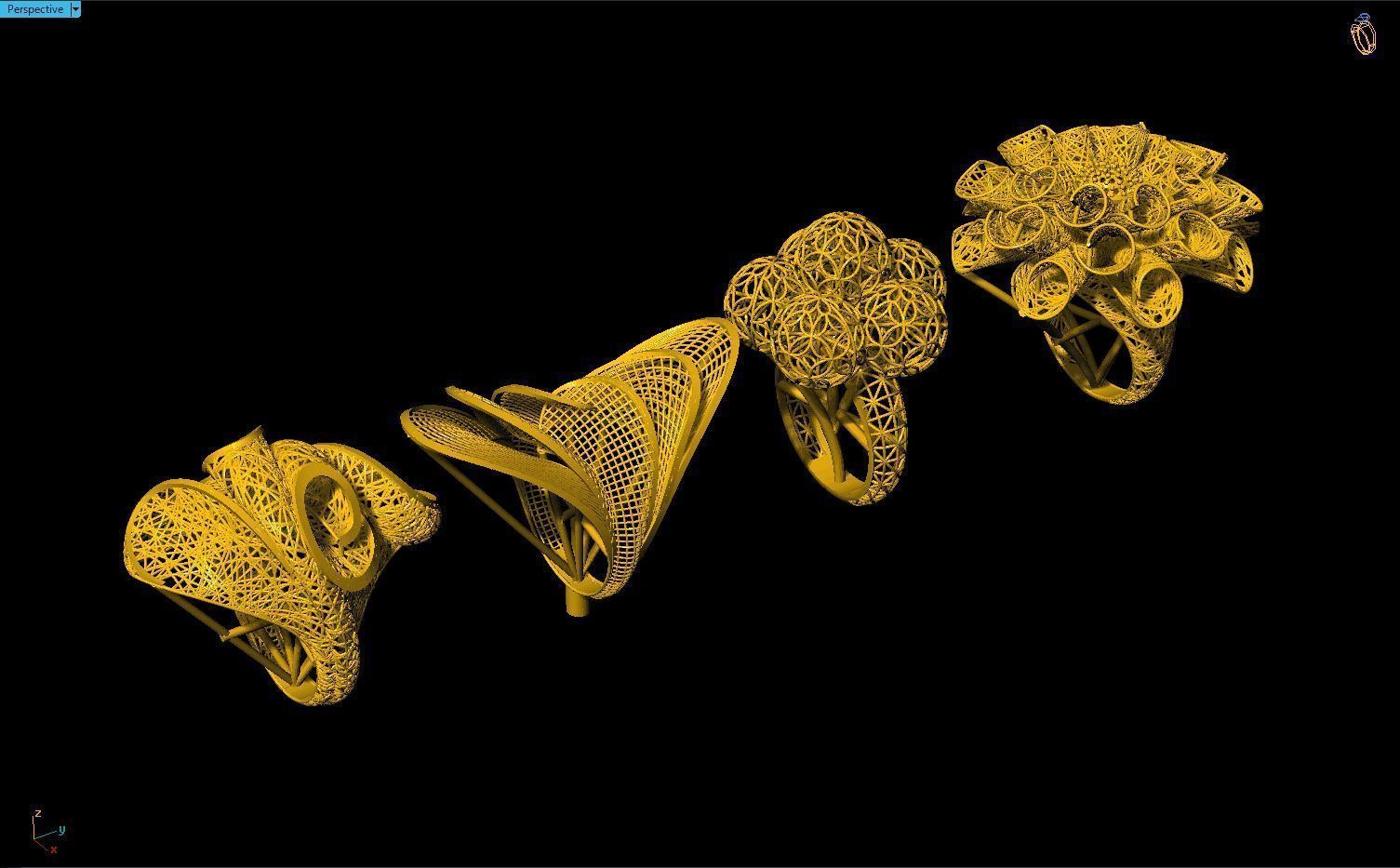 Fusion Ring Models  3D print model_3