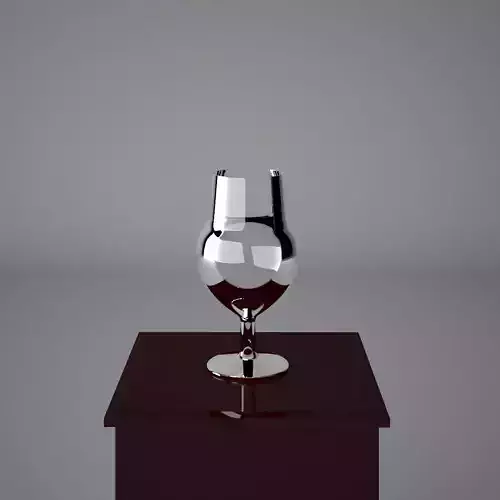Cup wine glass on table