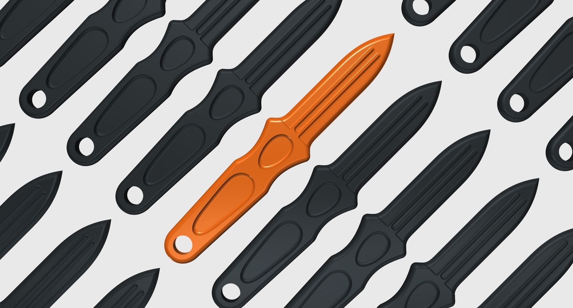 CIA Letter Openers 3D print model_0