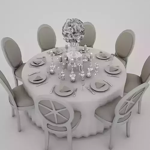 White Wedding Table