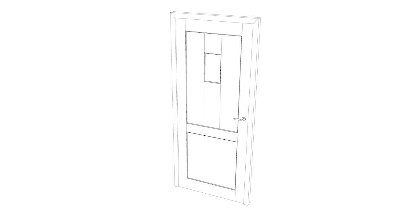Door collection no1 Low-poly 3D model_30