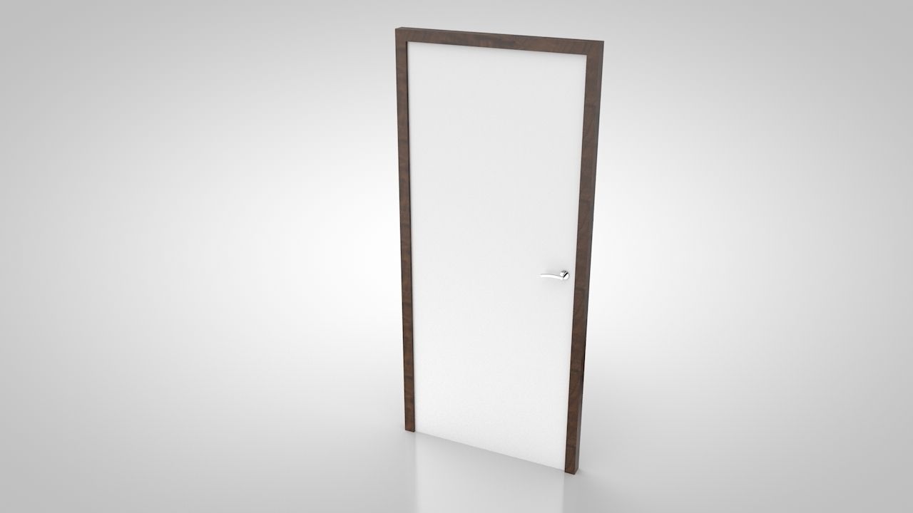 Door collection no1 Low-poly 3D model_1