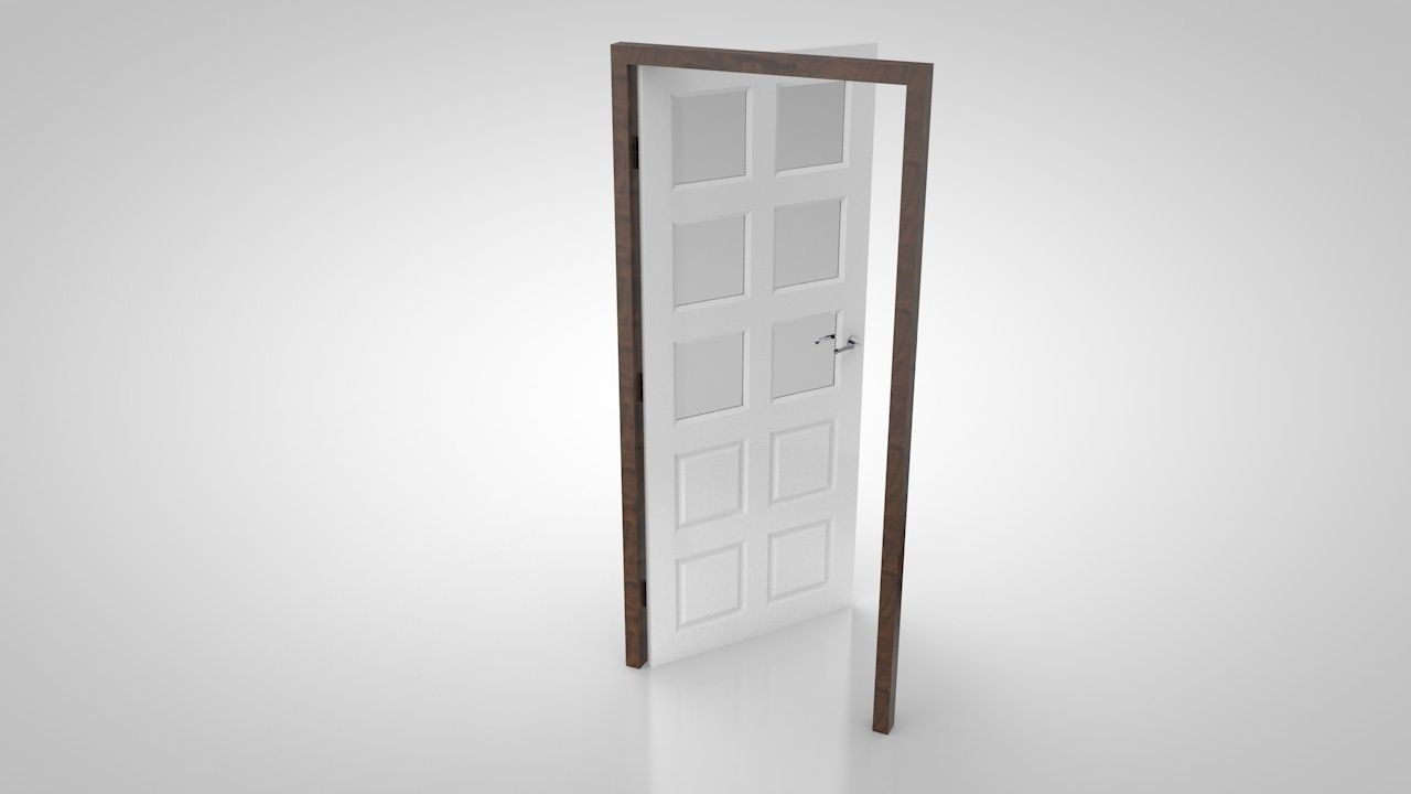 Door collection no1 Low-poly 3D model_11