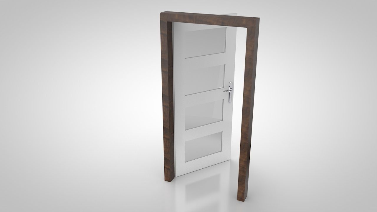 Door collection no1 Low-poly 3D model_26