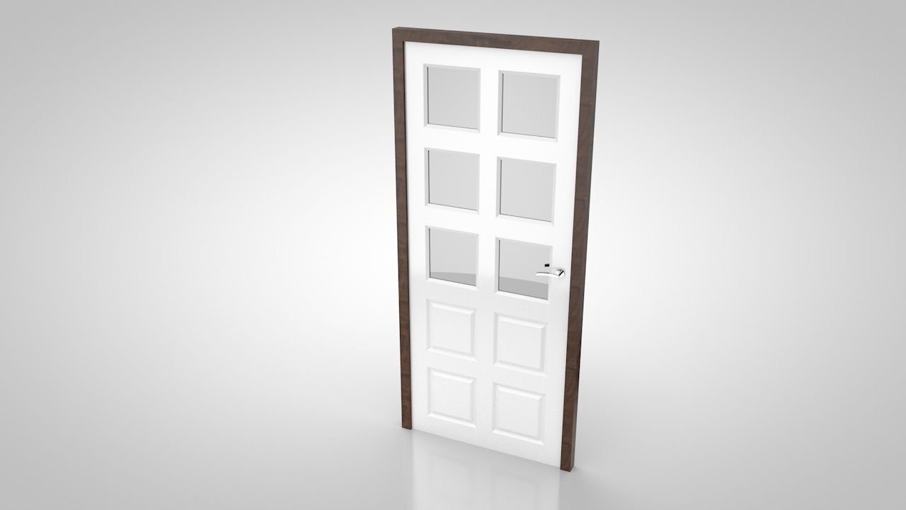 Door collection no1 Low-poly 3D model_10