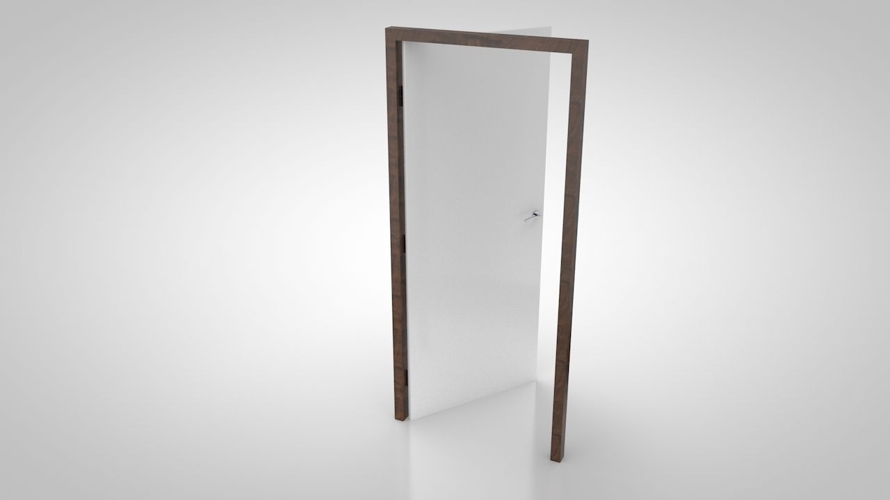 Door collection no1 Low-poly 3D model_2