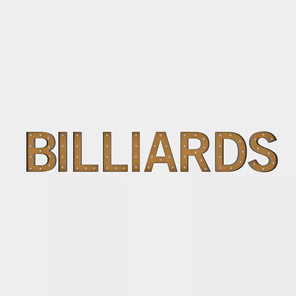 Bllard Sign With Bulb 3D model