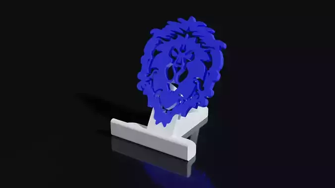 World of Warcraft Alliance Smartphone Stand 3D print model