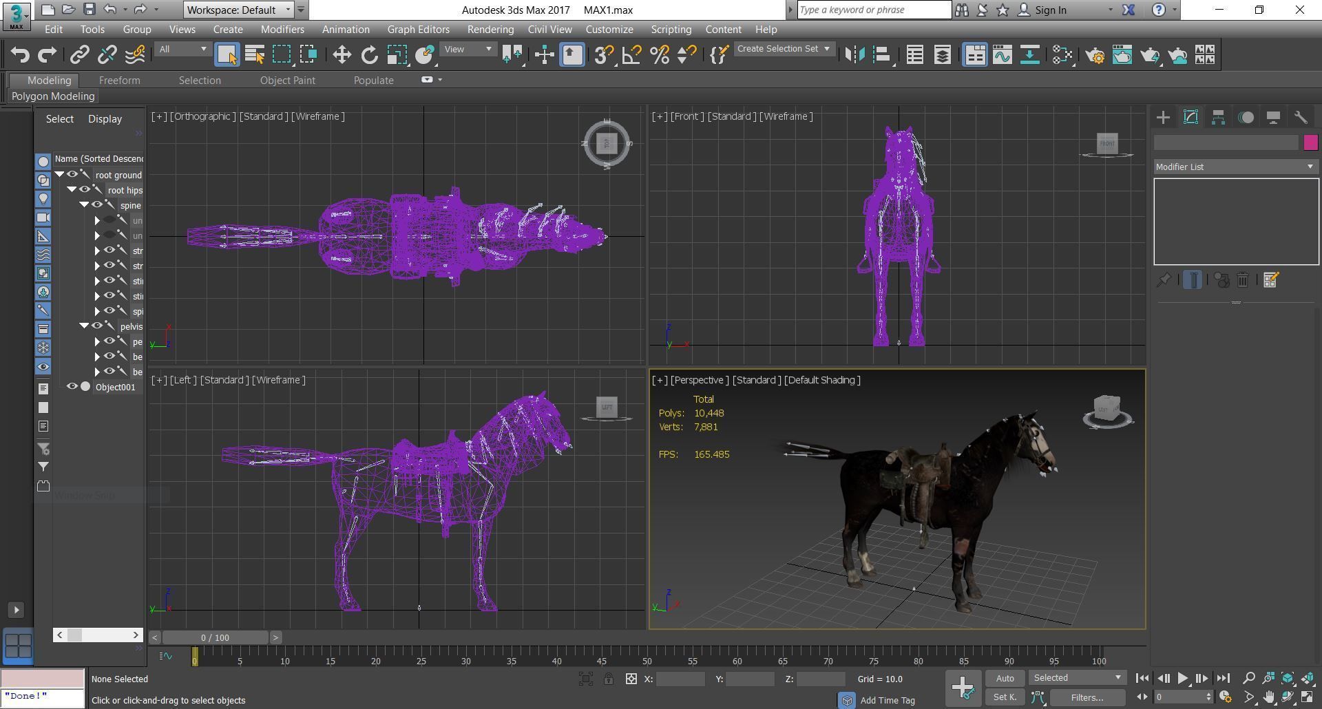 Horse - B1 3D model_8