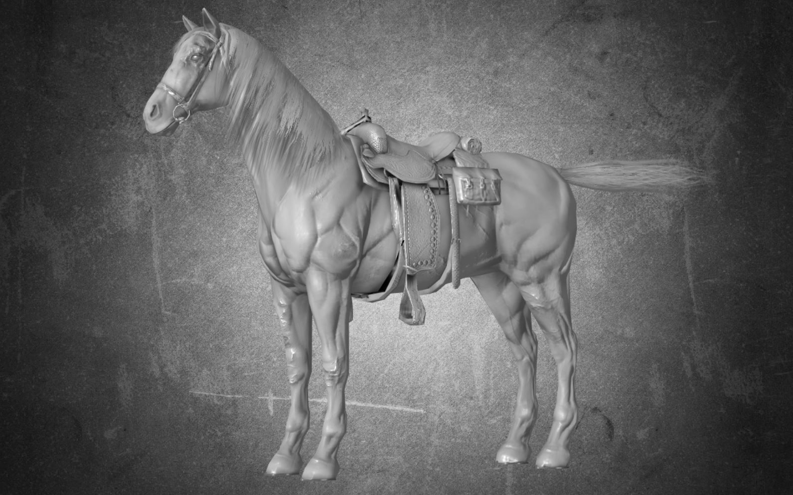 Horse - B1 3D model_1