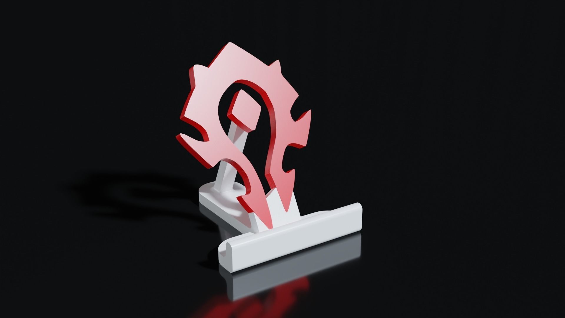World of Warcraft Horde Smartphone Stand 3D print model_2