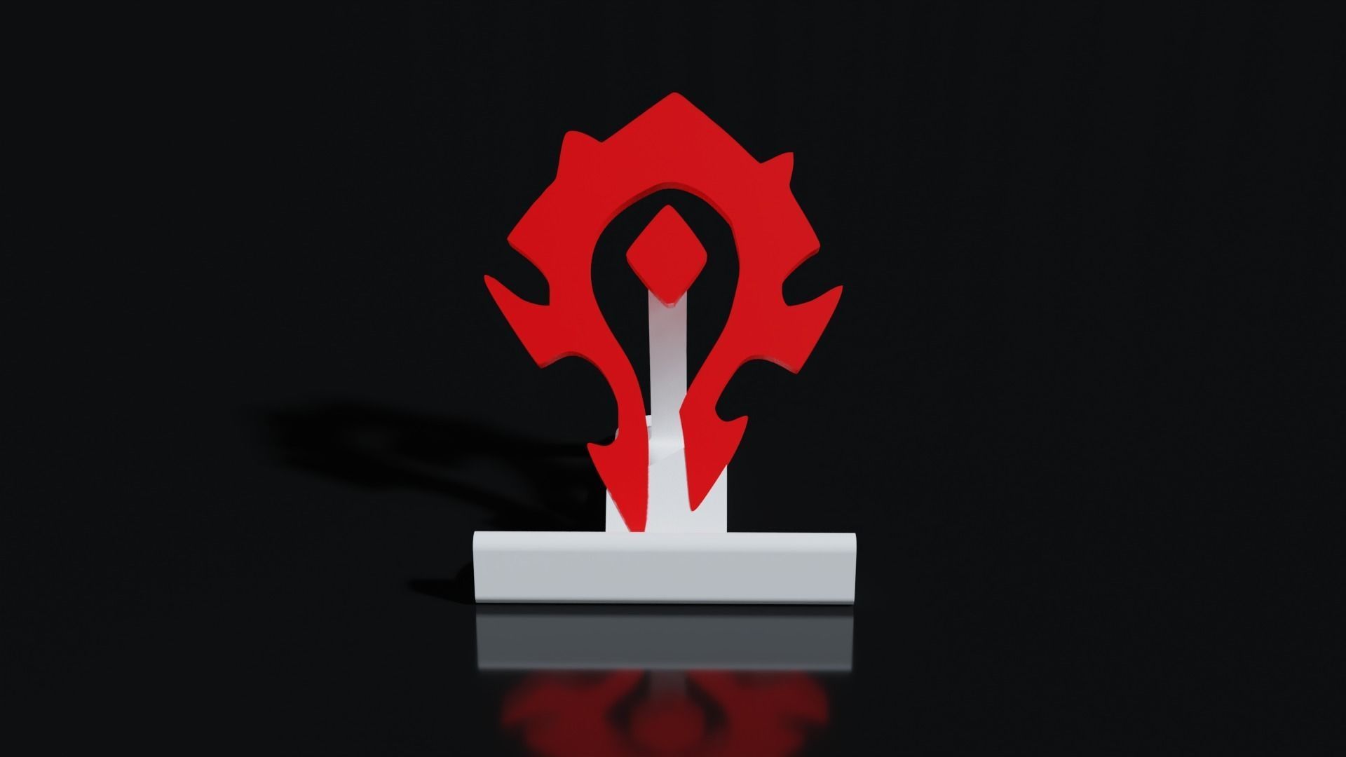 World of Warcraft Horde Smartphone Stand 3D print model_1