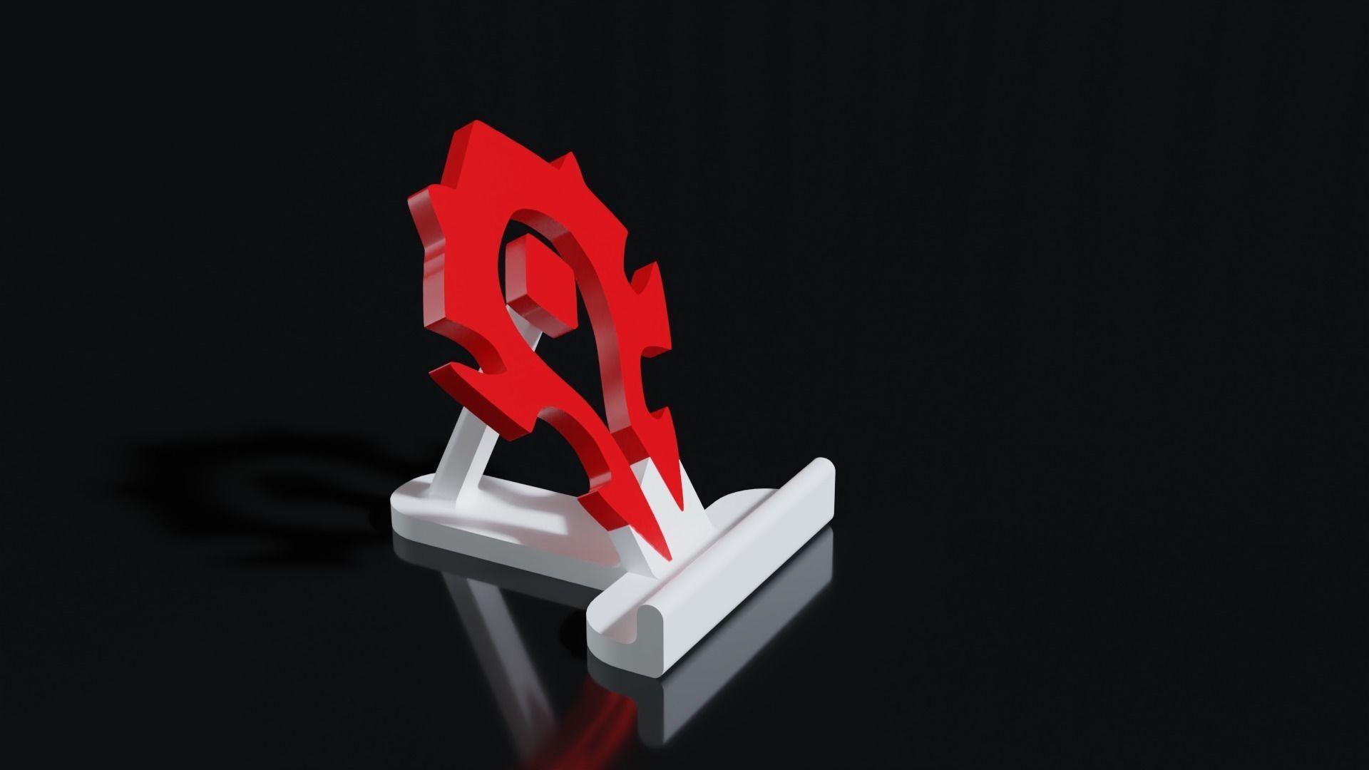 World of Warcraft Horde Smartphone Stand 3D print model_3