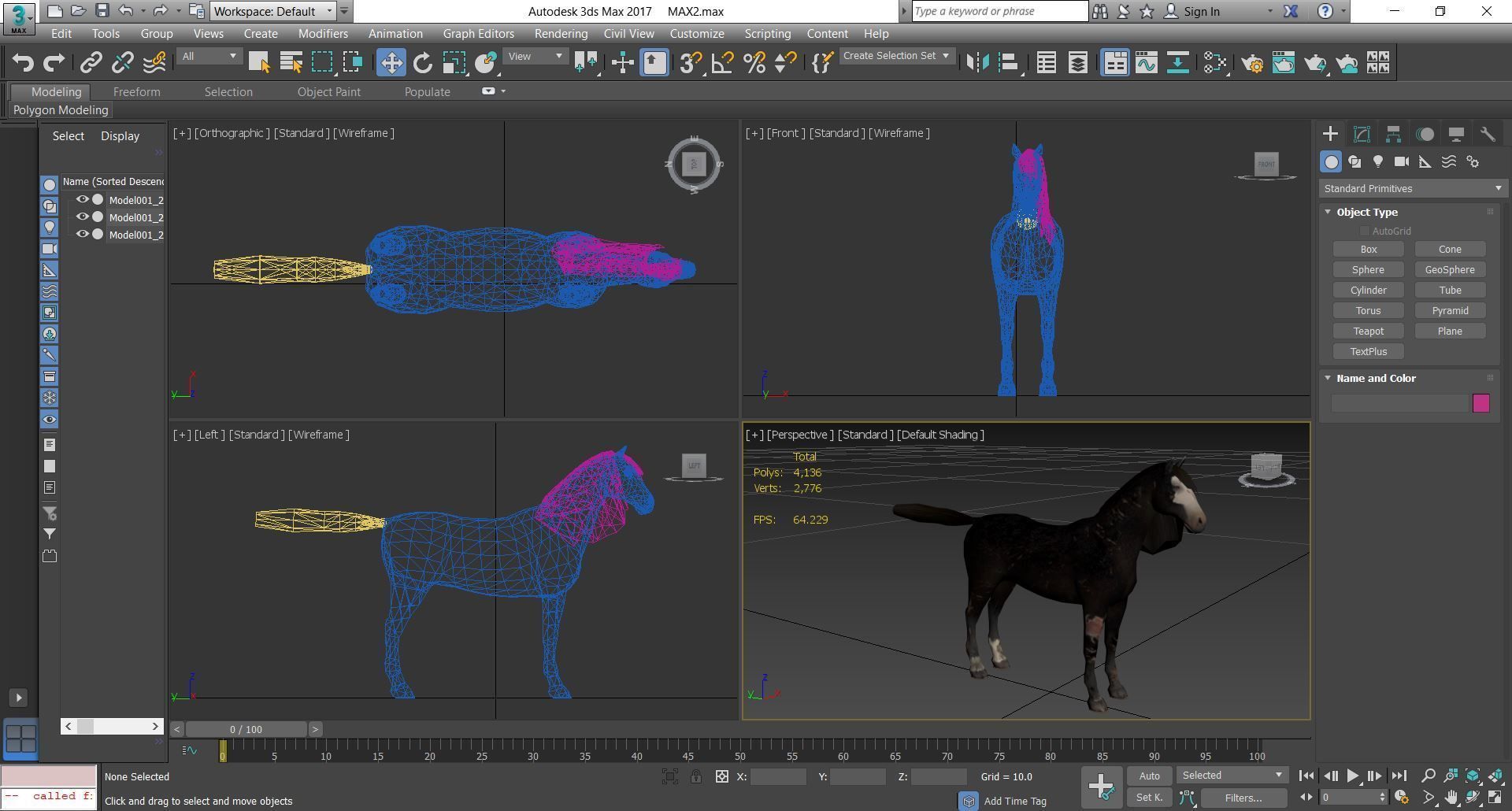 Horse - B2 3D model_10