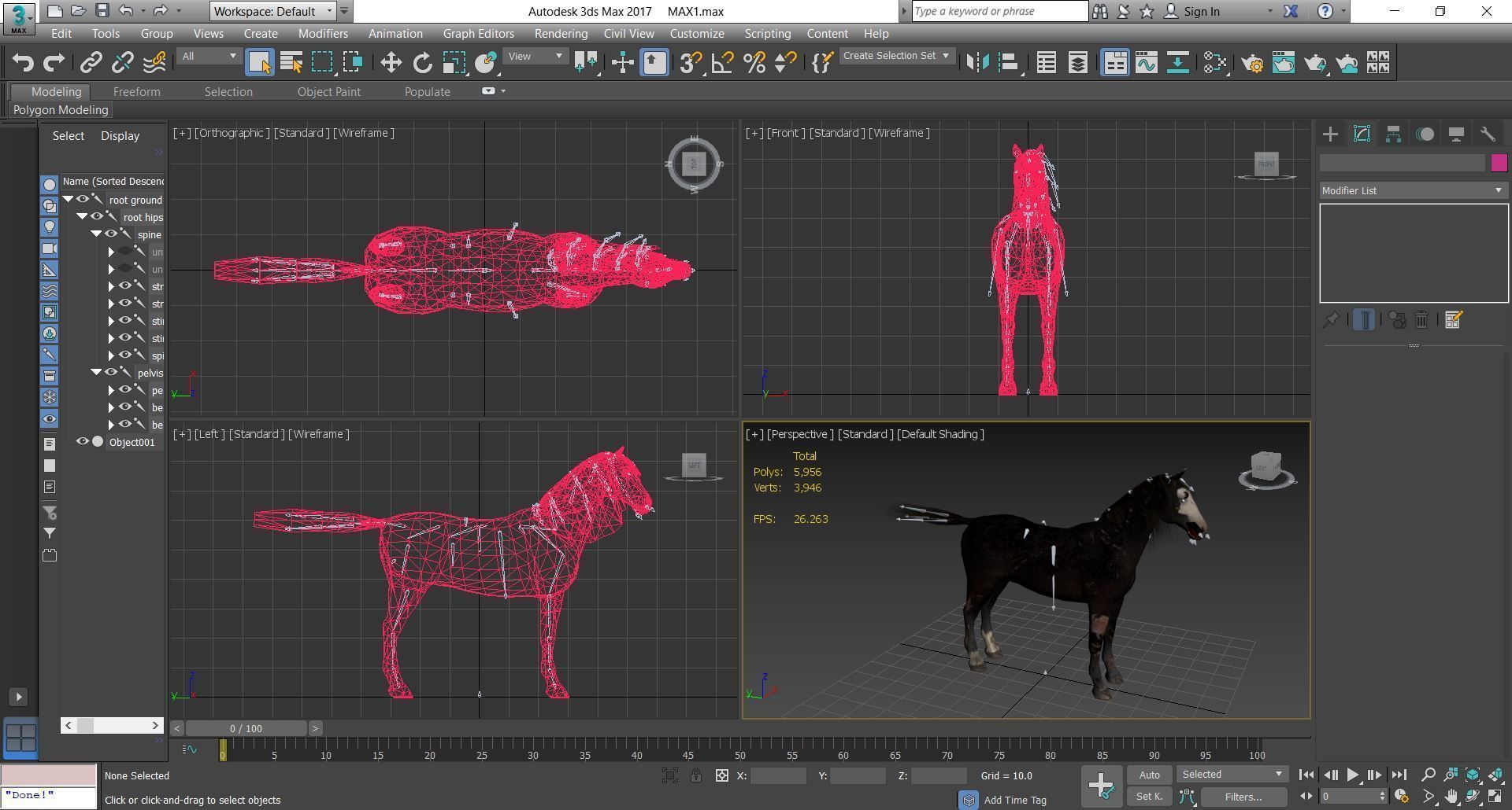 Horse - B2 3D model_8