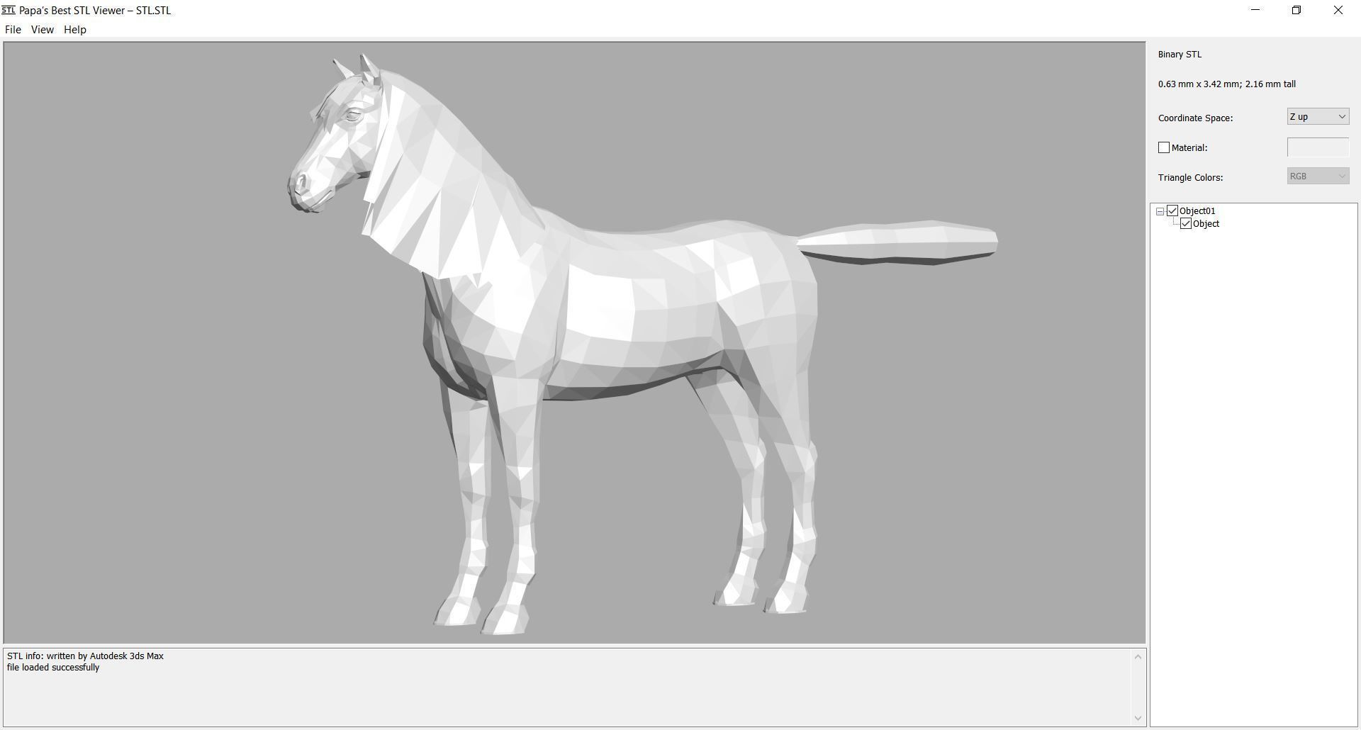 Horse - B2 3D model_14