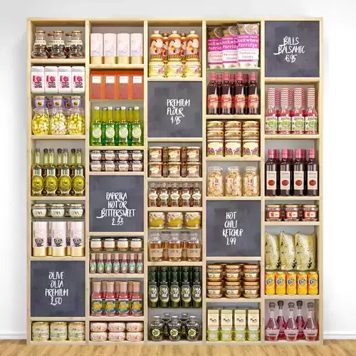 StoreShelf food store with shelves