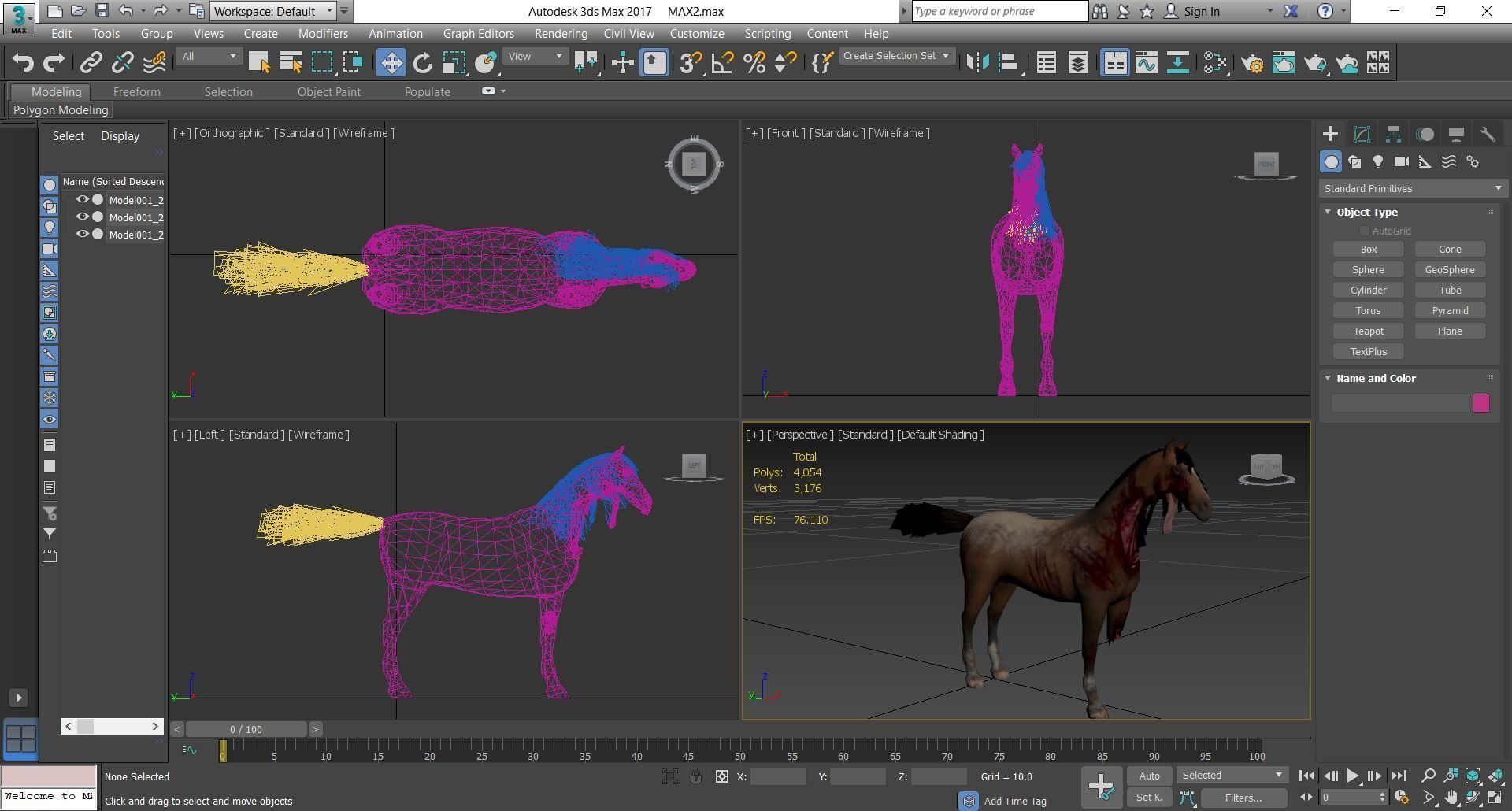 Horse - B4 3D model_11