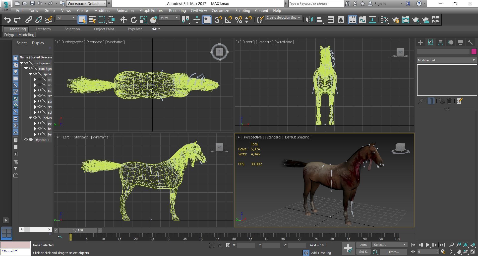 Horse - B4 3D model_8