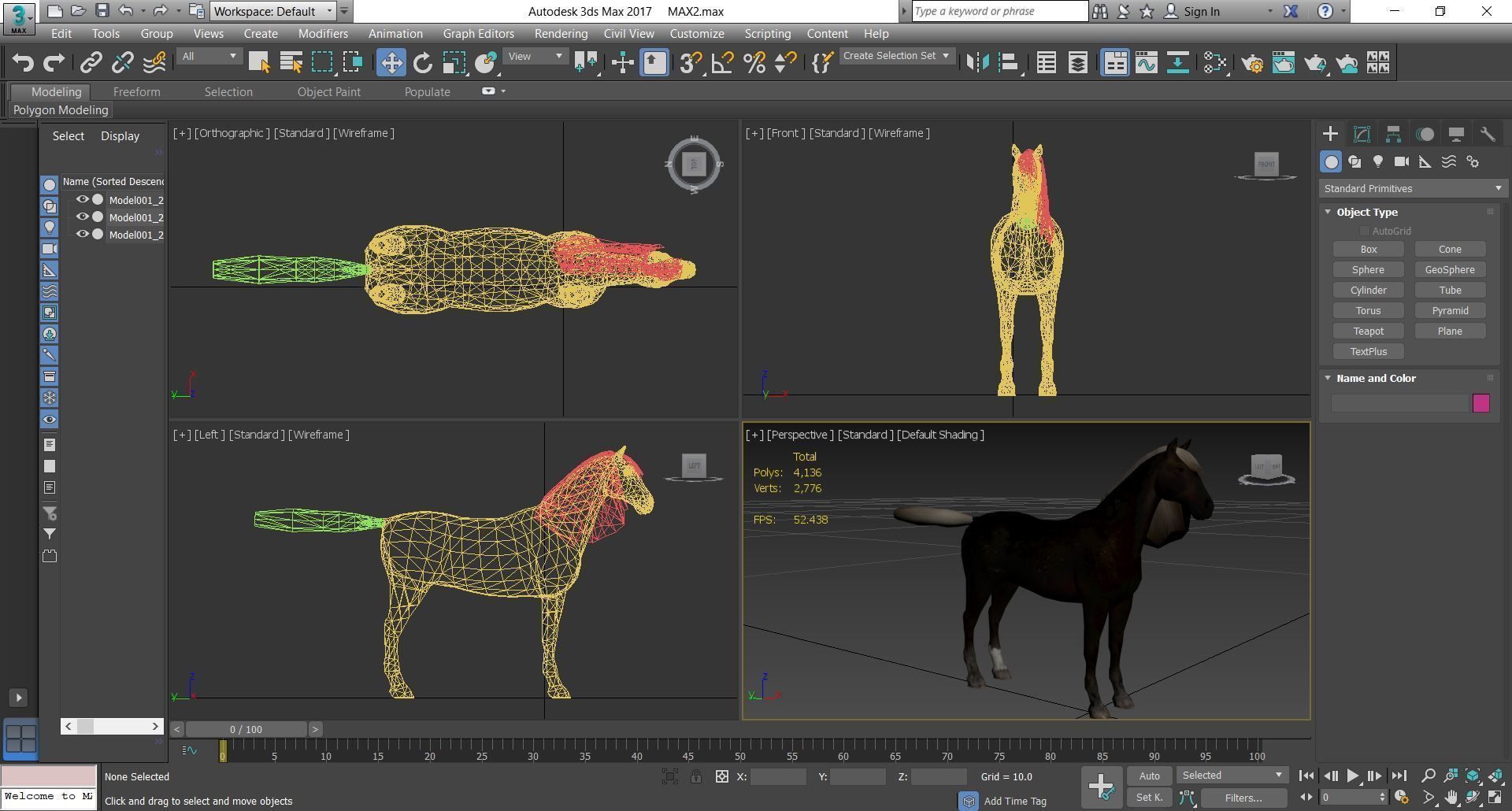 Horse - B6 3D model_10