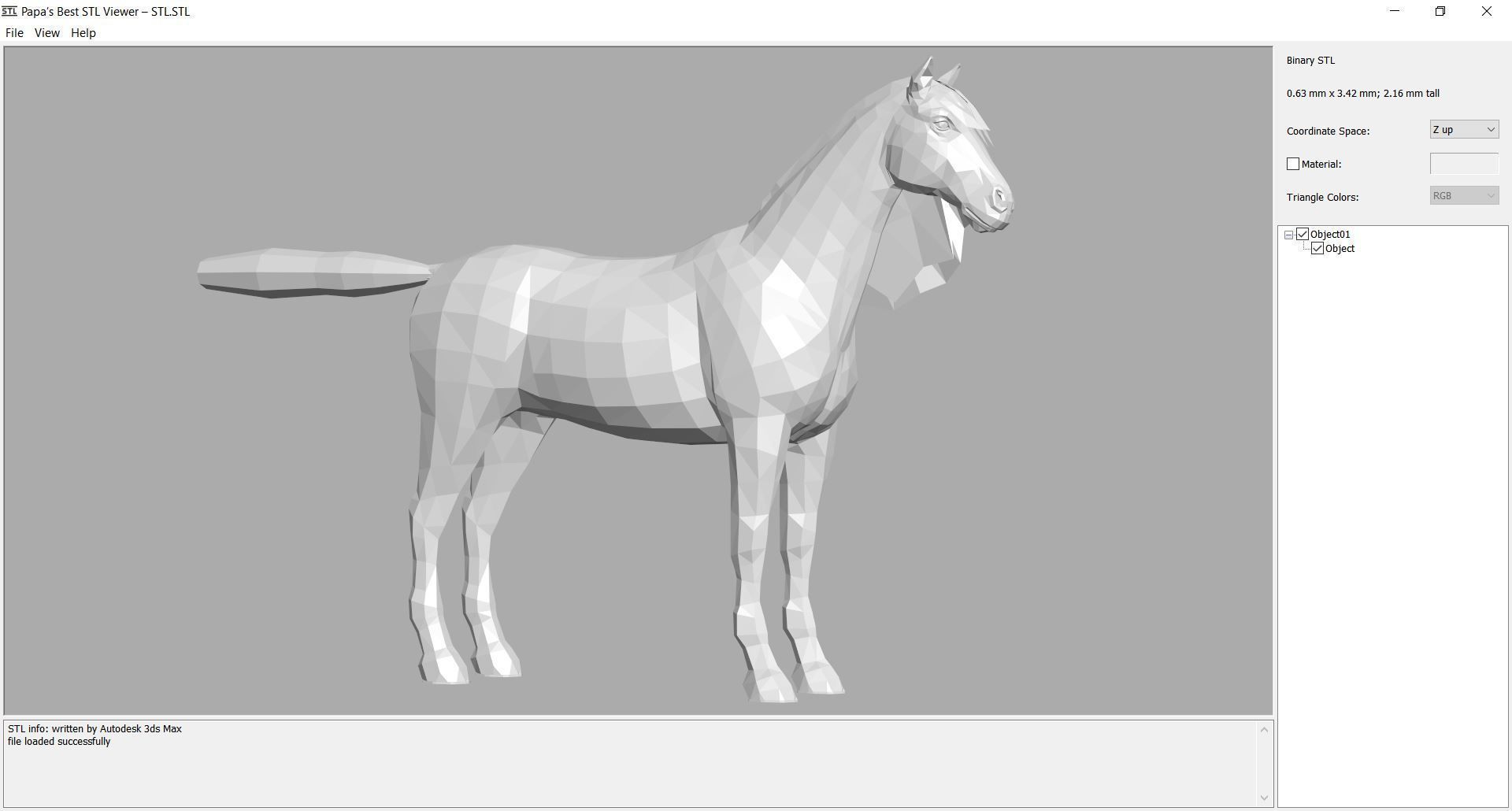 Horse - B6 3D model_14
