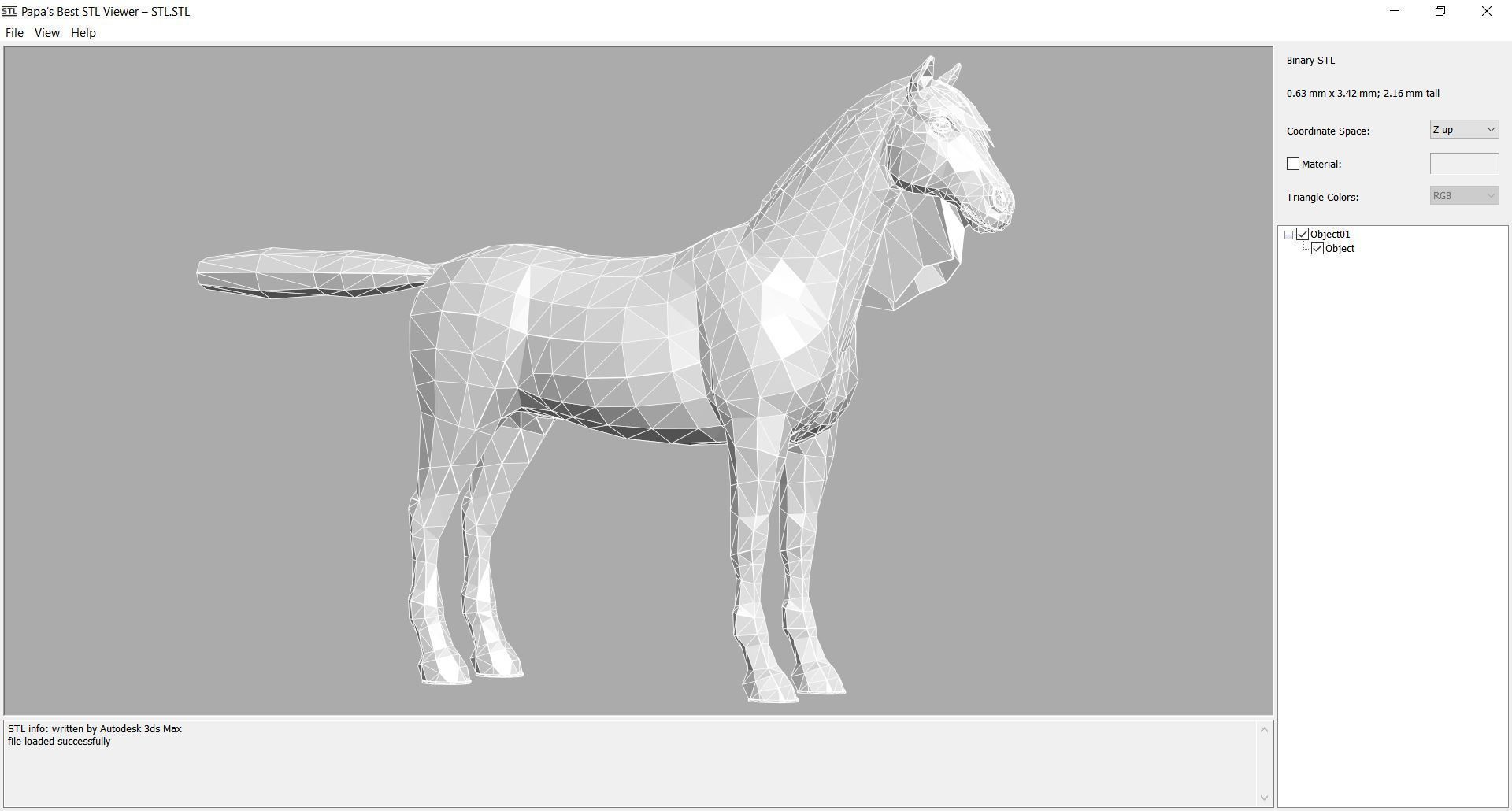 Horse - B6 3D model_15