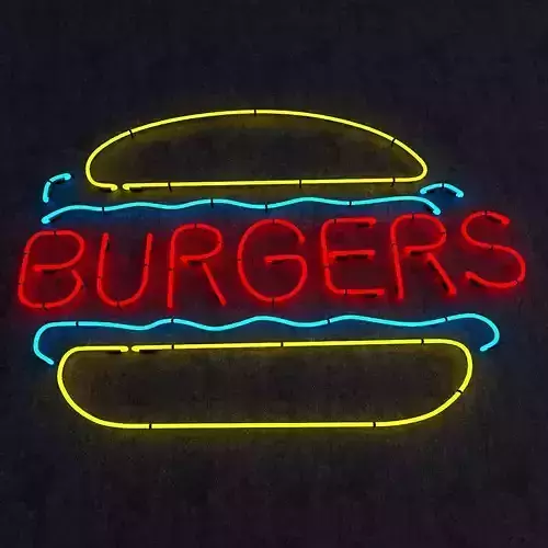 Burgers Neon Sign