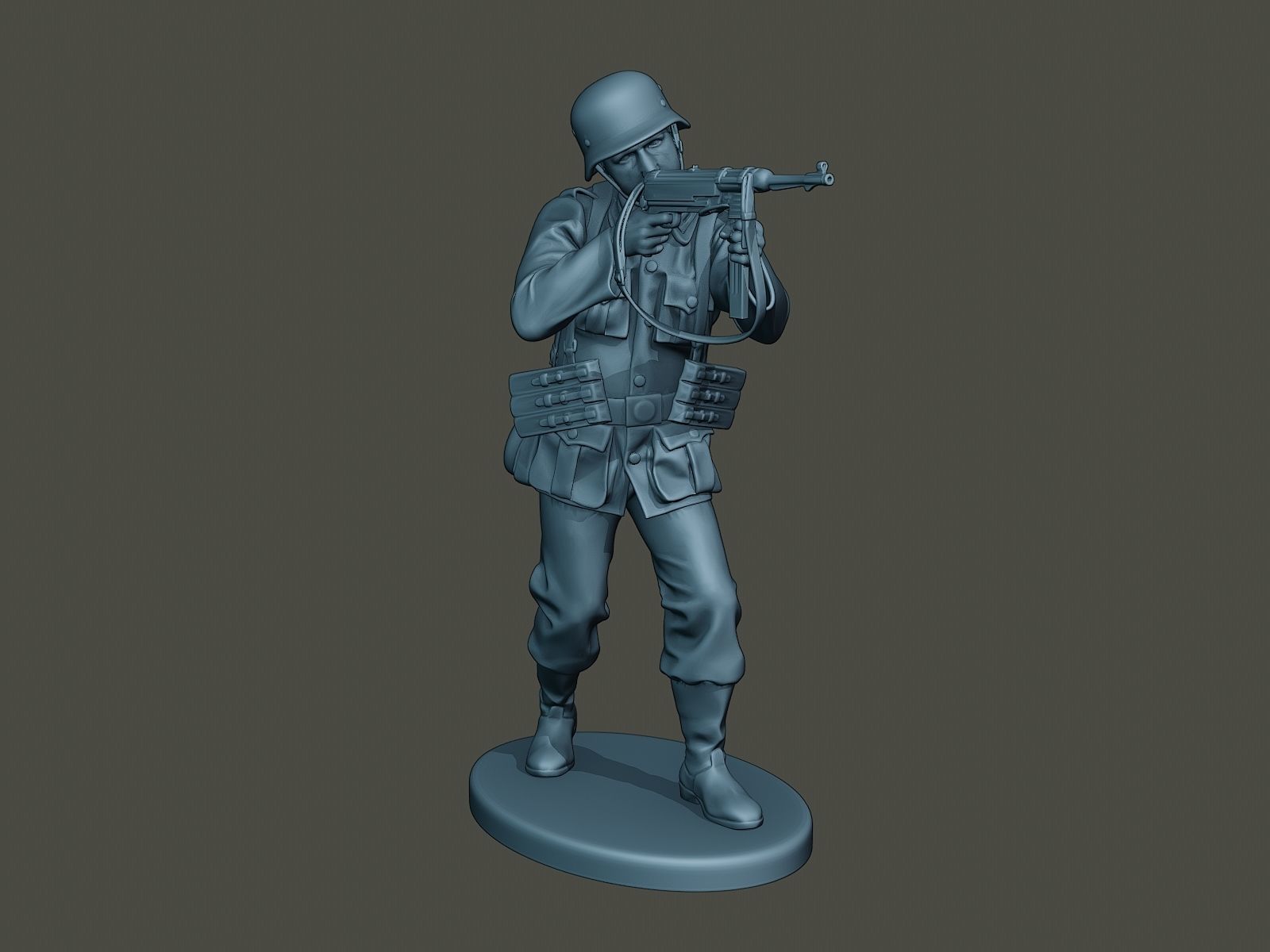 German soldier ww2 Shoot Stand G2 3D print model_9