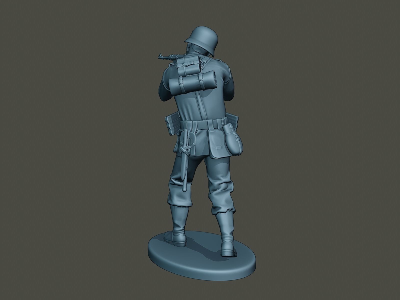 German soldier ww2 Shoot Stand G2 3D print model_4