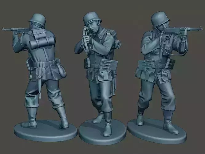 German soldier ww2 Shoot Stand G2 3D print model