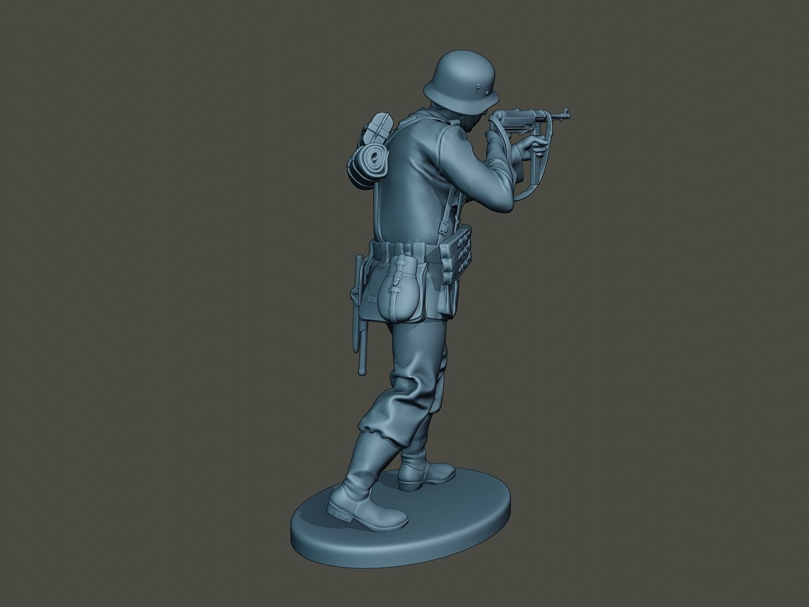 German soldier ww2 Shoot Stand G2 3D print model_6