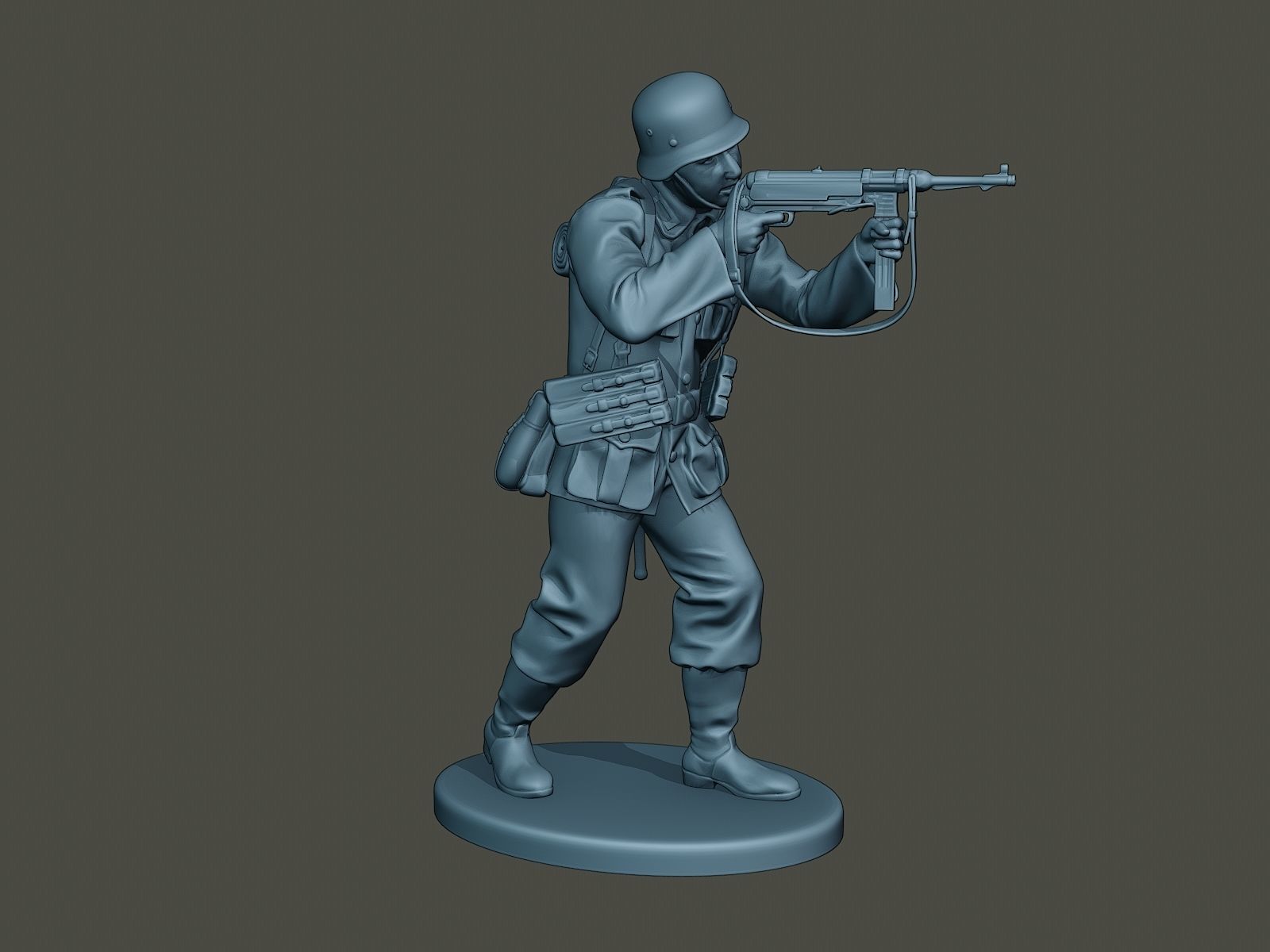 German soldier ww2 Shoot Stand G2 3D print model_8