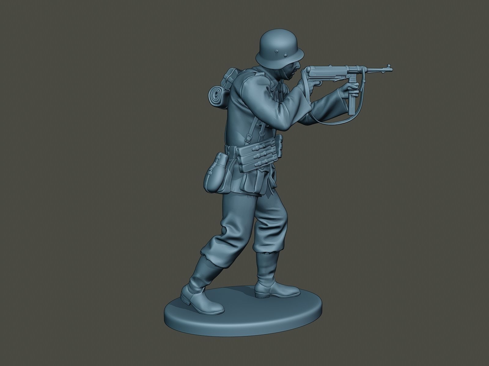 German soldier ww2 Shoot Stand G2 3D print model_7