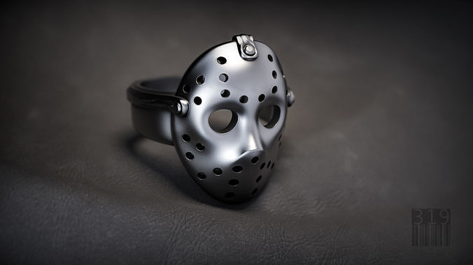 Jason mask ring 3D print model
