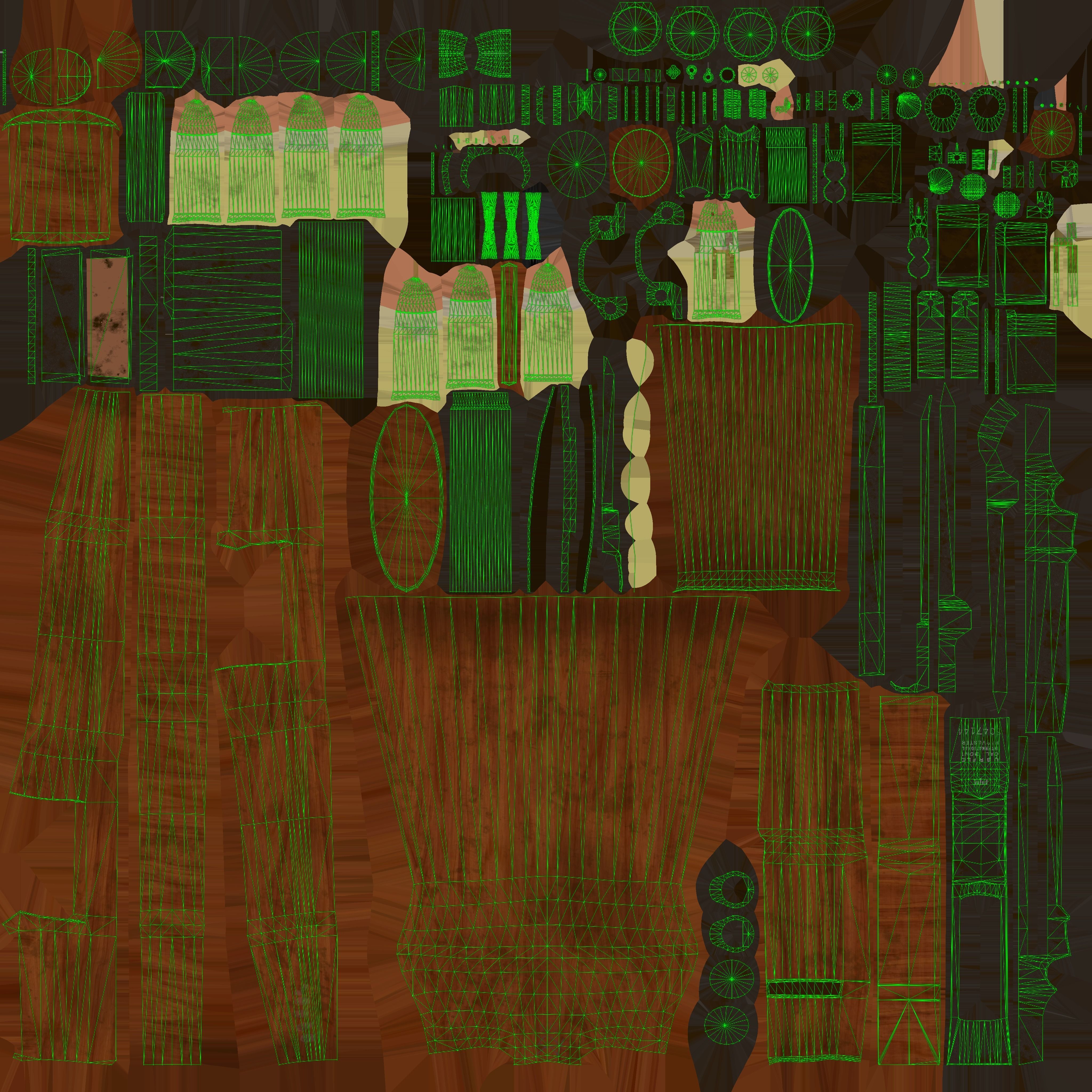 M1 Garand and Magazine Game Ready Assets Low-poly 3D model_10