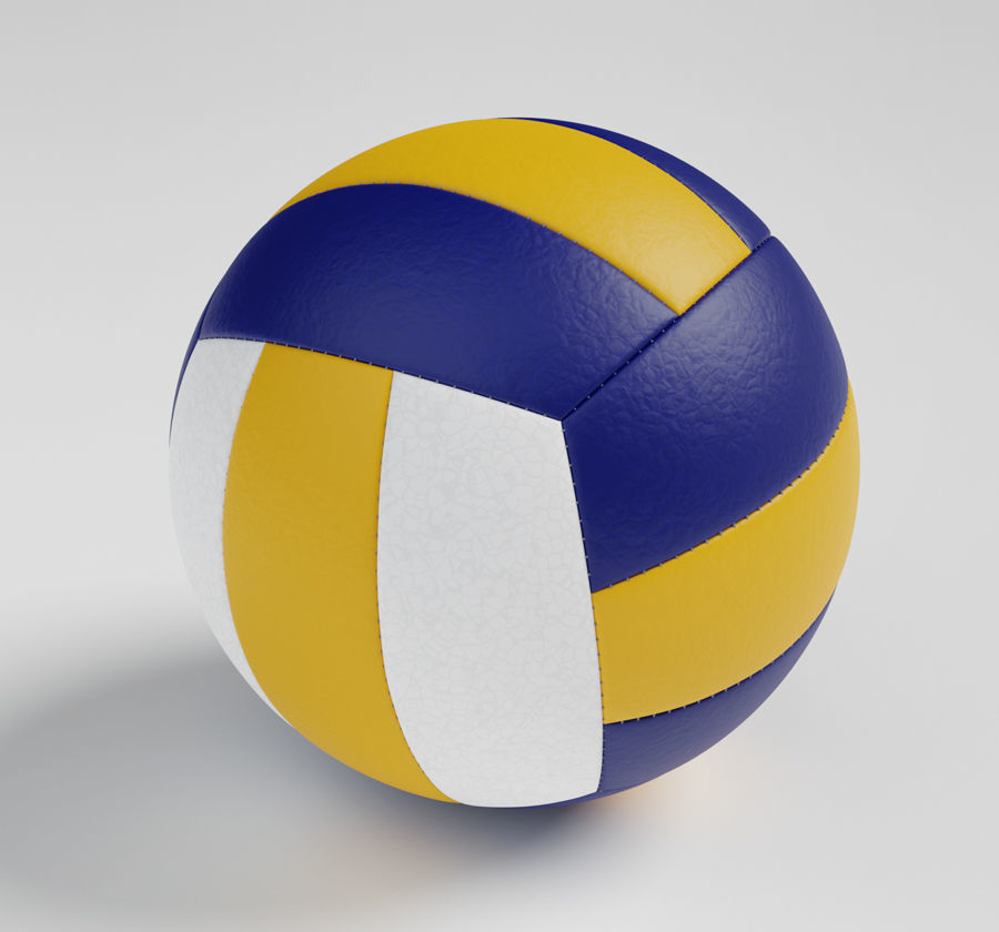 Volleyball Ball 3D model Low-poly 3D model_1