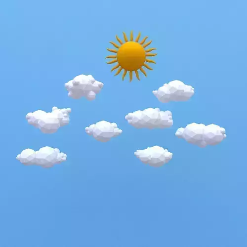 Low Poly Clouds Pack