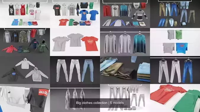 Different clothes collection 
