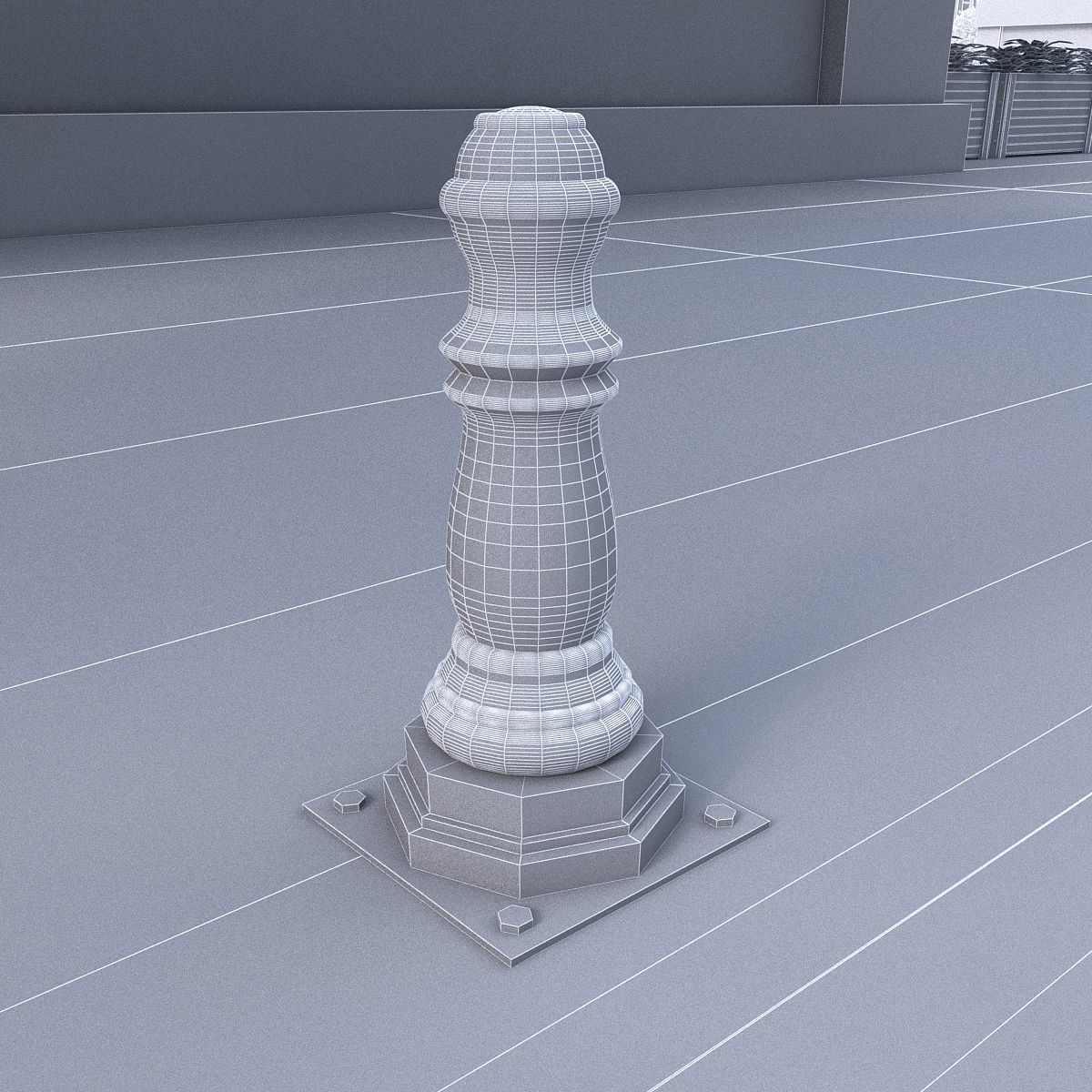 Modular City Low-poly 3D model_22