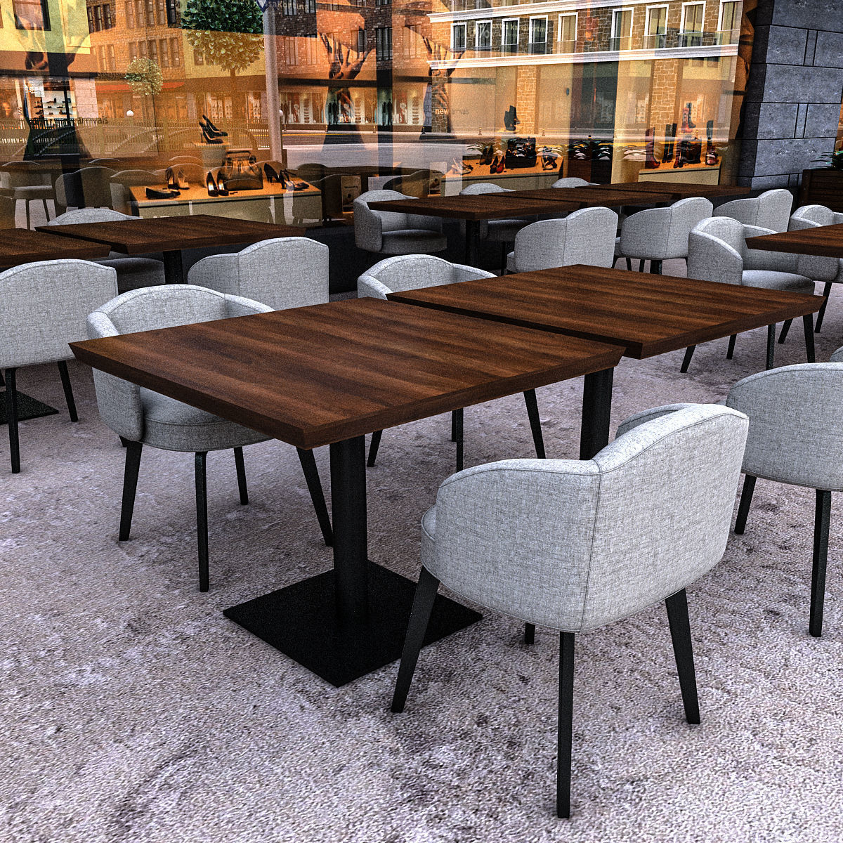 Modular City Low-poly 3D model_6