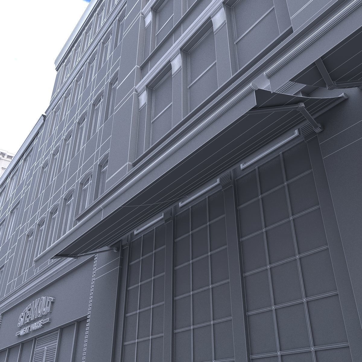 Modular City Low-poly 3D model_27