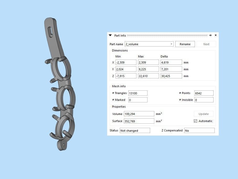 Women Earrings  with gems 3dm stl CAD 3D print model_32