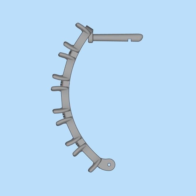 Women Earrings  with gems 3dm stl CAD 3D print model_37