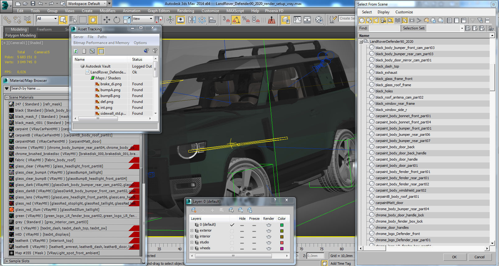 Land Rover Defender 90 2020 3D model_25