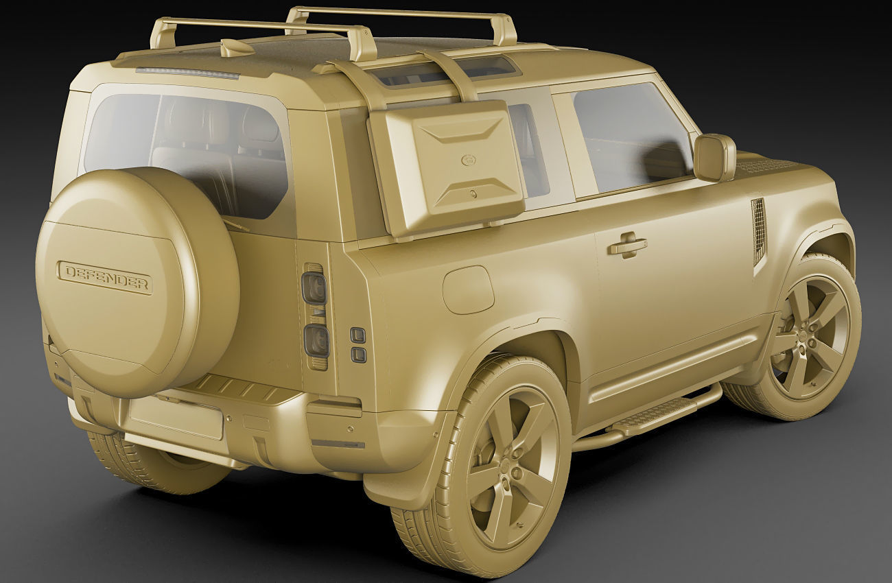 Land Rover Defender 90 2020 3D model_19