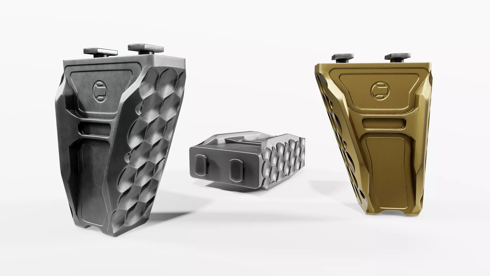 Railscales Anchor MLOK Vertical Grip Low-poly 3D model_0