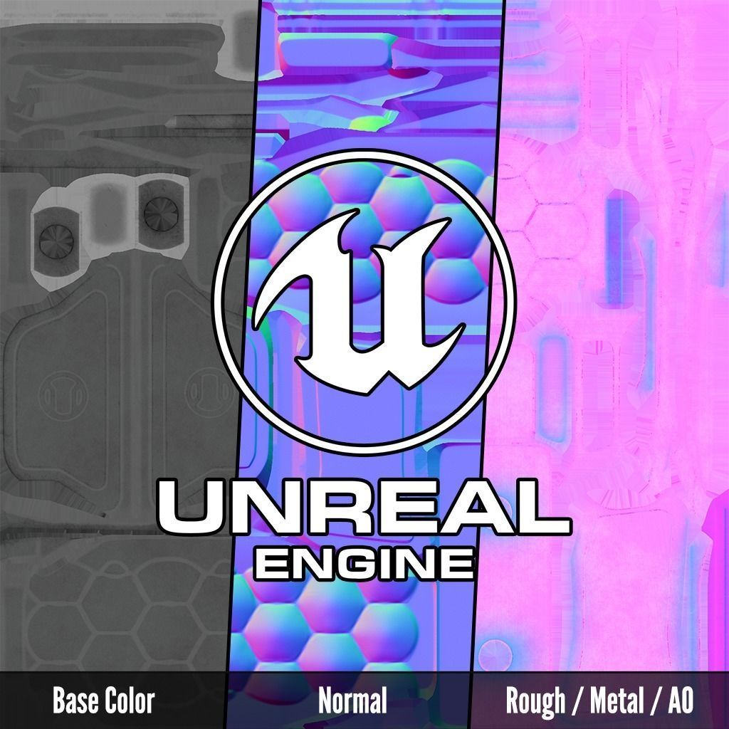 Railscales Anchor MLOK Vertical Grip Low-poly 3D model_28