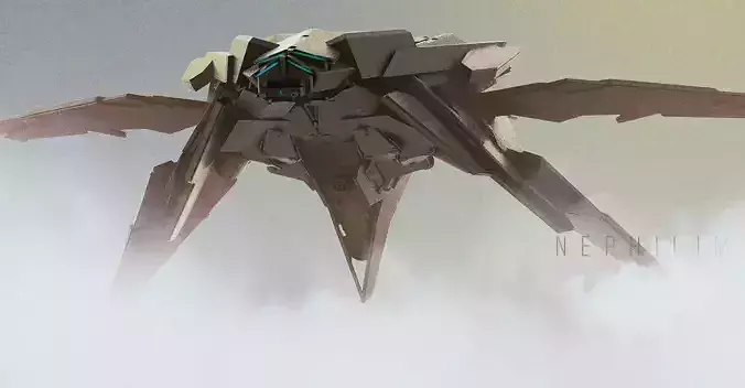 SpaceShip Nephilim 3D model