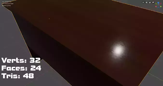 Simple Desk PBR Lowpoly